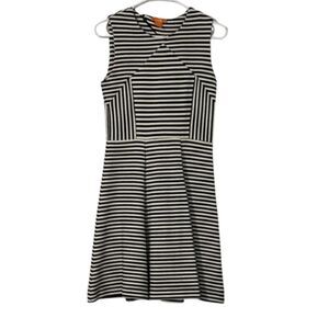 Joe Fresh Sleeveless Tank Dress Womens XS Business Scuba Stretchy Career Striped